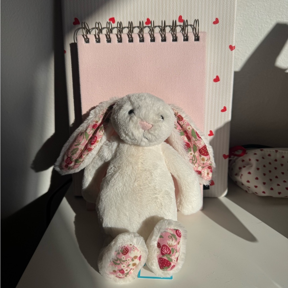Floral Eared Plush Bunny